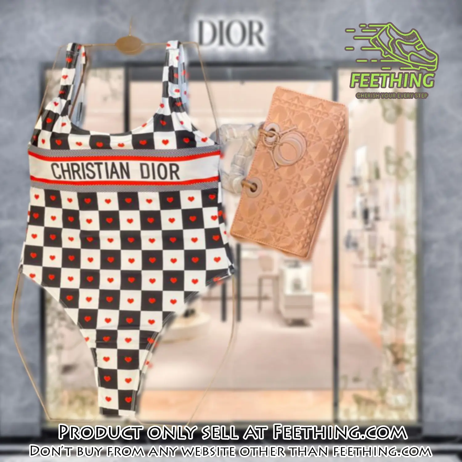 Christian dior swimwear beachwear one piece swimsuit osw1042 ft5857199